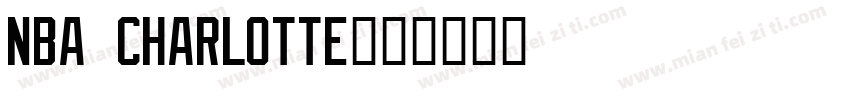 NBA Charlotte字体转换